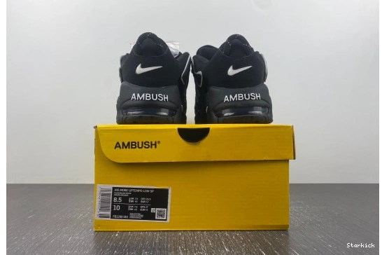 Low More AMBUSH Uptempo Black Nike FB1299-001 Air  0813